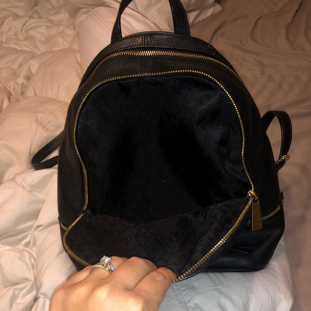 MICHAEL Michael Kors Rhea Zip Leather Backpack-M - Picture 5 of 6